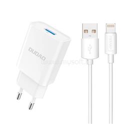 DUDAO DUDAO A4EU hálózati töltő USB aljzat 2.1A + lightning kábel FEHÉR GP-190498 small