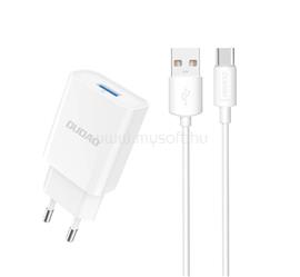 DUDAO DUDAO A4EU hálózati töltő USB aljzat 2.1A + Type-C kábel FEHÉR GP-190499 small