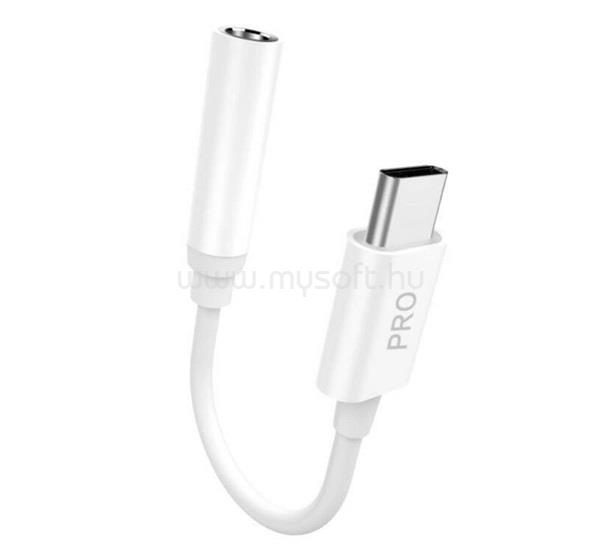 DUDAO DUDAO L16CPRO audió kábel 3.5mm jack - Type-C, 10cm, FEHÉR