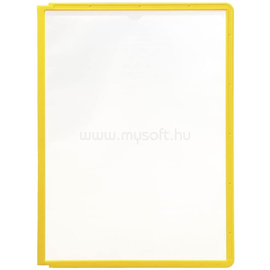 DURABLE Bemutatótábla panel, A4, 5 db/csomag,  Sherpa sárga