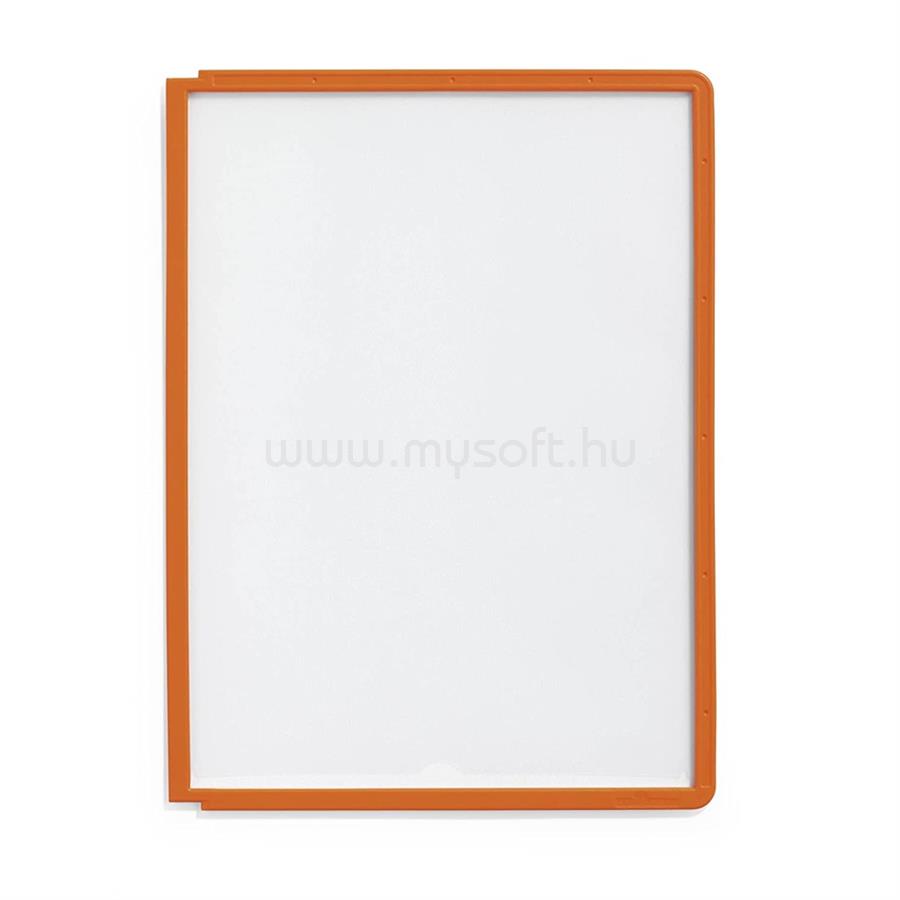 DURABLE Bemutatótábla panel, A4, 5 db/csomag, Sherpa narancs