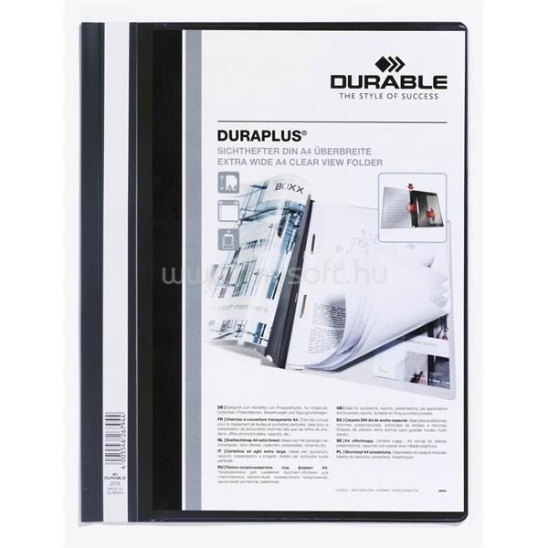 DURABLE Duraplus fekete gyorsfűző