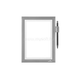 DURABLE Infókeret A5, öntapadó hátlap, mágneses záródás DuraframeR Note ezüst DURABLE_DU499423 small