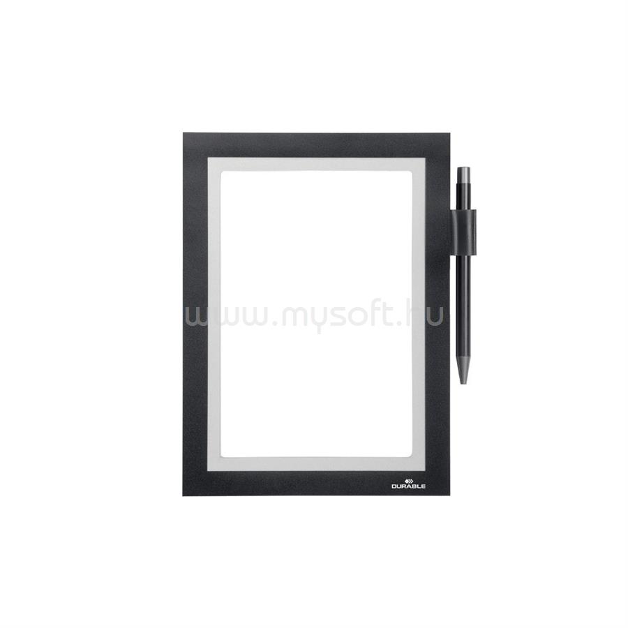 DURABLE Infókeret A5, öntapadó hátlap, mágneses záródás DuraframeR Note fekete