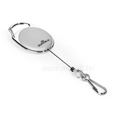 DURABLE Style jojós karabineres 1db szürke névkitűző tartó DURABLE_832710 small