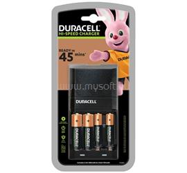 DURACELL akkutöltő (LED jelzés, 4xAA/AAA elem kompatibilis + 2db 750mAh AAA elem + 2db 1300mAh AA elem) FEKETE CEF27 small