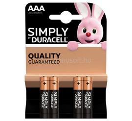 DURACELL tartós elem (AAA, LR03, 1.5V, alkáli) 4db/csomag MN2400B4 small