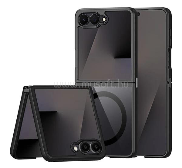 DUX DUCIS Samsung Z Flip8 DUX DUCIS AIMO szilikon telefonvédő ütésállóság, MagSafe, FEKETE