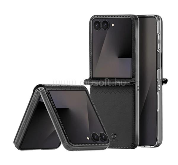 DUX DUCIS Samsung Z Flip8 DUX DUCIS BRIL műanyag telefonvédő ütésállóság, rombusz, FEKETE