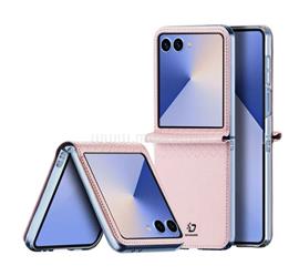 DUX DUCIS Samsung Z Flip7 DUX DUCIS BRIL műanyag telefonvédő ütésállóság, rombusz, RÓZSASZÍN GP-171891 small