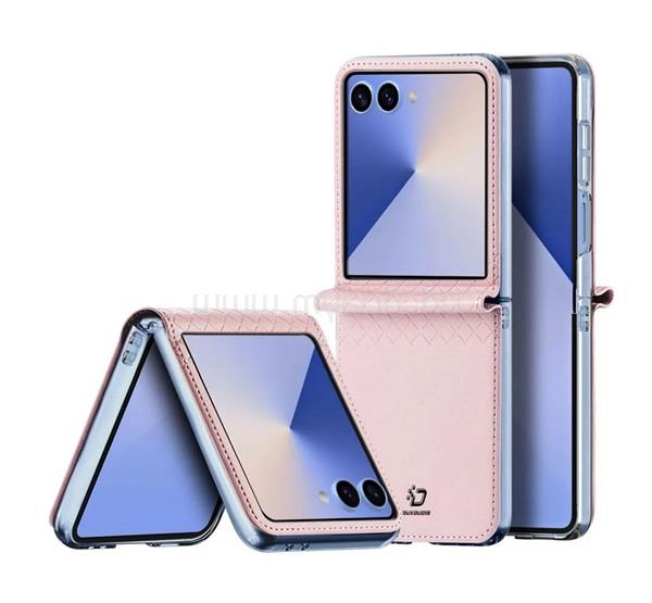 DUX DUCIS Samsung Z Flip7 DUX DUCIS BRIL műanyag telefonvédő ütésállóság, rombusz, RÓZSASZÍN