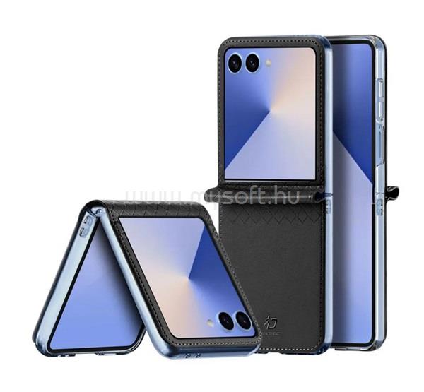 DUX DUCIS Samsung Z Flip7 BRIL műanyag telefonvédő ütésállóság, rombusz, SÖTÉTKÉK