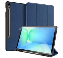 DUX DUCIS Samsung Tab S10 FE Plus WIFI DOMO tok álló, bőr hatású aktív FLIP, ceruza tartó, SÖTÉTKÉK GP-169345 small