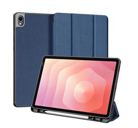 DUX DUCIS Samsung Tab S11 5G / Tab S11 WIFI DOMO tok álló, bőr hatású aktív FLIP, ceruza tartó, SÖTÉTKÉK GP-176836 small