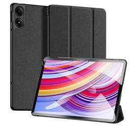 DUX DUCIS Redmi Pad 2 Pro / Pad Pro DUX DUCIS DOMO tok álló, bőr hatású aktív FLIP, textil minta, FEKETE GP-164655 small