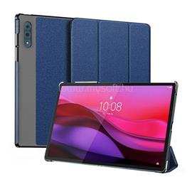 DUX DUCIS Lenovo Yoga Tab Plus DOMO tok álló, bőr hatású aktív FLIP, textil minta, SÖTÉTKÉK GP-176151 small
