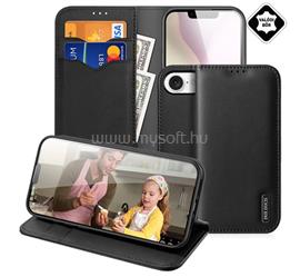 DUX DUCIS iPhone 17e / 16e DUX DUCIS HIVO tok álló, valódi bőr FLIP, RFID, FEKETE GP-167035 small