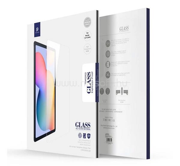DUX DUCIS IPAD Air 11 (2026) / Air 11 (2025) / Air 11 (2024) képernyővédő üveg 2.5D, 9H, ÁTLÁTSZÓ