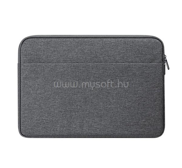 DUX DUCIS LBDB tok fekvő, textil LAPTOP/NOTEBOOK/TABLET univerzális, 13-13.9" méret, SÖTÉTSZÜRKE