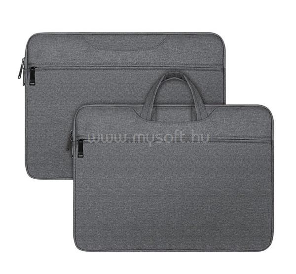 DUX DUCIS LBTC kézitáska álló LAPTOP/NOTEBOOK/TABLET univerzális, 13-13.9" méret, SÖTÉTSZÜRKE