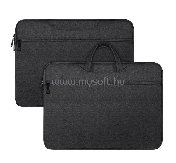 DUX DUCIS LBTC kézitáska álló LAPTOP/NOTEBOOK/TABLET univerzális, 14-15.4" méret, FEKETE