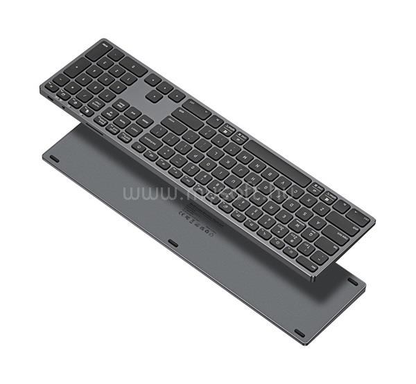 DUX DUCIS DUX DUCIS LK bluetooth billentyűzet + numerikus pad univerzális, alumínium, FEKETE