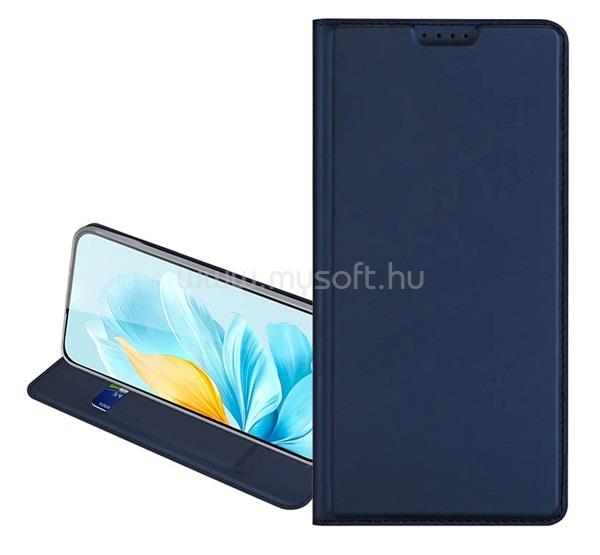 DUX DUCIS Samsung A16 4G / A16 5G SKIN PRO tok álló, bőr hatású FLIP, asztali tartó, SÖTÉTKÉK