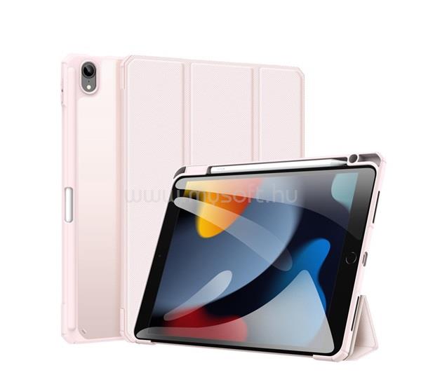 DUX DUCIS IPAD 11 (2025) / 10.9 (2022) TOBY tok álló, bőr hatású aktív FLIP, ceruza tartó, RÓZSASZÍN