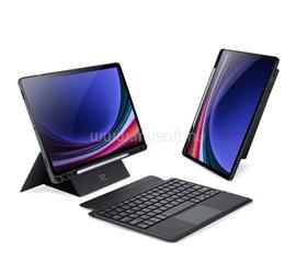 DUX DUCIS Samsung Tab S9 FE LTE / Tab S9 FE WIFI / Tab S9 LTE tok álló, bőr hatású FLIP, angol nyelvű, FEKETE GP-154698 small