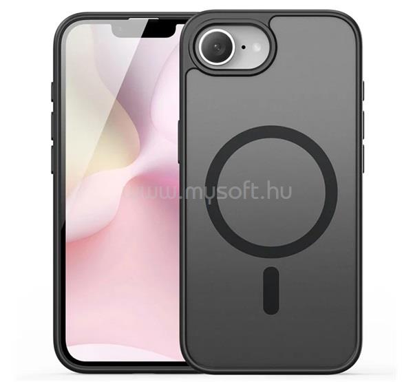 DUX DUCIS iPhone 17e / 16e DUX DUCIS YIND szilikon telefonvédő ütésállóság, MagSafe, FEKETE