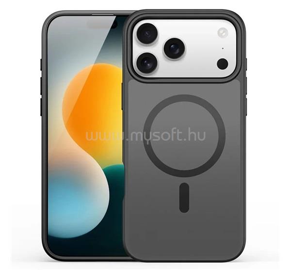 DUX DUCIS iPhone 18 Pro / 17 Pro DUX DUCIS YIND szilikon telefonvédő ütésállóság, MagSafe, FEKETE