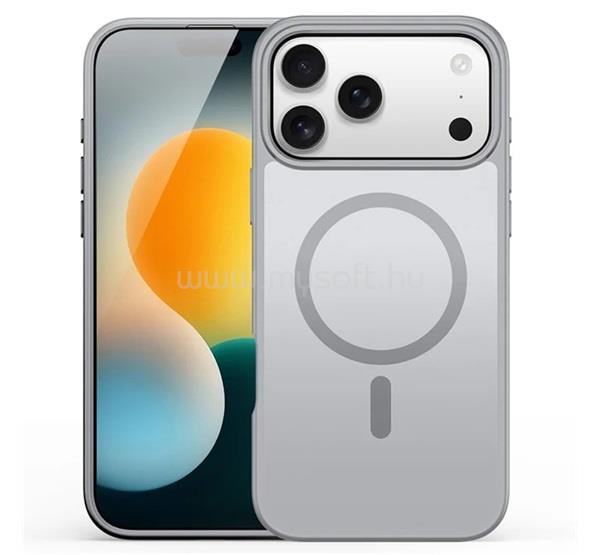 DUX DUCIS iPhone 18 Pro / 17 Pro DUX DUCIS YIND szilikon telefonvédő ütésállóság, MagSafe, VILÁGOSSZÜRKE