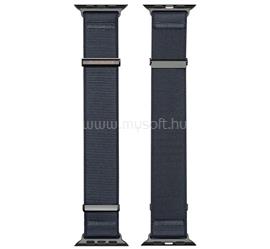 DUX DUCIS Apple Watch Series SE 3 40mm / 11 42mm / 10 42mm YM szövet pótszíj egyedi méret, mágneses, FEKETE GP-183451 small