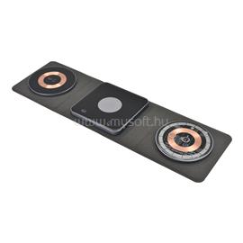 DVICED 3-in-1 foldable magnetic wireless charger - Black/Copper DV230001 small
