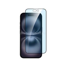 DVICED anti-blue light tempered glass screen protector edge to edge for iPhone 16 Plus with applicator DV520017 small