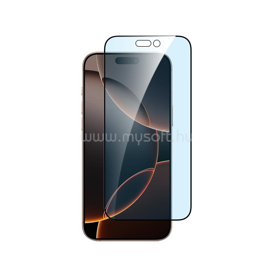 DVICED anti-blue light tempered glass screen protector edge to edge for iPhone 16 Pro with applicator