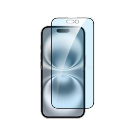 DVICED anti-blue light tempered glass screen protector edge to edge for iPhone 16 with applicator DV520016 small