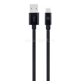 DVICED Cable USB-A to Lightning Nylon Textile 0,25m - Black DV120001 small