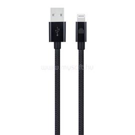 DVICED Cable USB-A to Lightning Nylon Textile 1,25m - Black DV120002 small