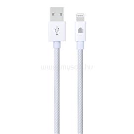 DVICED Cable USB-A to Lightning Nylon Textile 1,25m - White DV120003 small