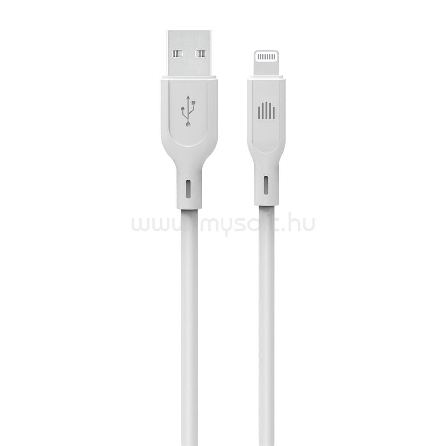 DVICED Cable USB-A to Lightning silicone 1,25m - White