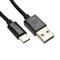DVICED Cable USB-A to USB-C Nylon Textile 1,25m - Black DV120007 small
