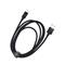 DVICED Cable USB-A to USB-C Nylon Textile 1,25m - Black DV120007 small