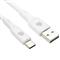 DVICED Cable USB-A to USB-C silicone 1,25m - White DV110006 small