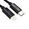 DVICED Cable USB-C to Lightning Nylon Textile 1,25m - Black DV120005 small