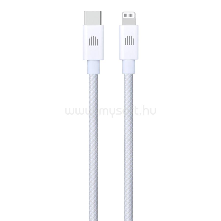 DVICED Cable USB-C to Lightning Nylon Textile 1,25m - White