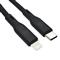 DVICED Cable USB-C to Lightning silicone 1,25m - Black DV110003 small