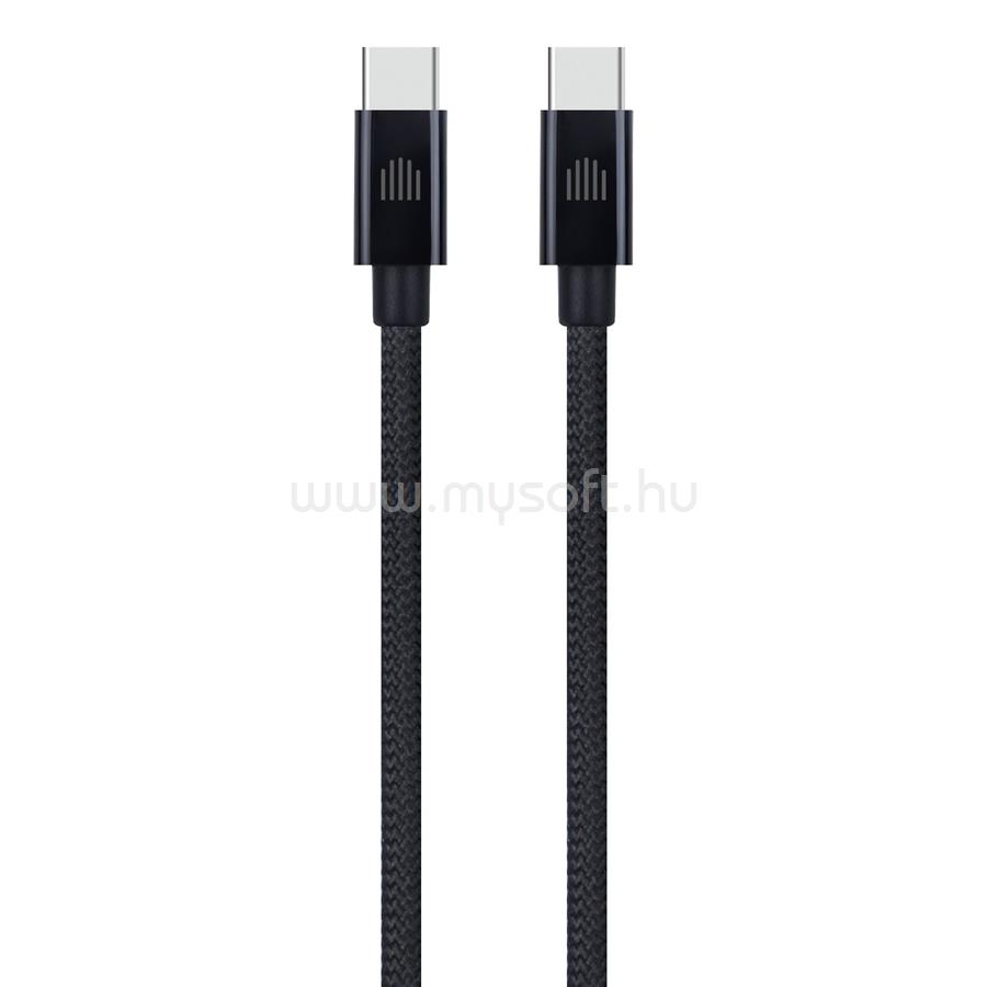 DVICED Cable USB-C to USB-C Nylon Textile 2m - Black