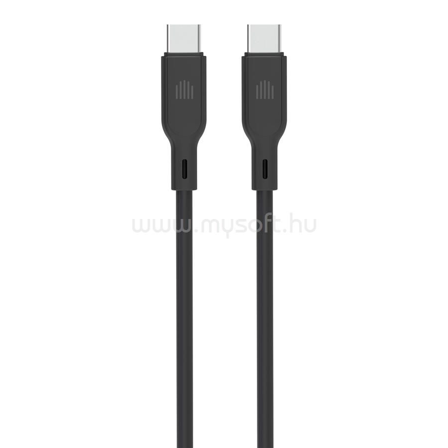DVICED Cable USB-C to USB-C silicone 1,25m - Black