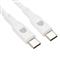 DVICED Cable USB-C to USB-C silicone 1,25m - White DV110008 small